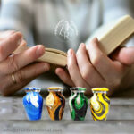 Cremation Urns for Human Ashes, Decorative Urns, Small Keepsake Urns, Handcrafted Small Funeral Urns for Male & Female Ashes