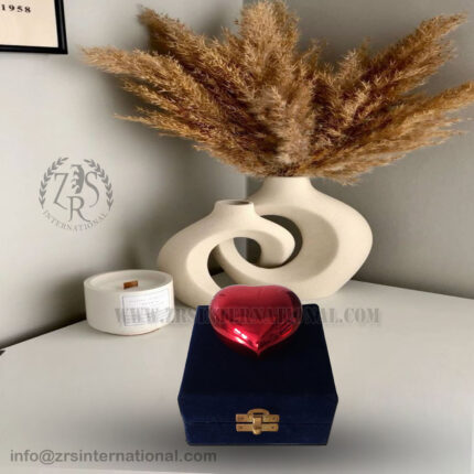 Heart Urns for Funeral Remains Ashes Adult Male Female | Ocean Blue Love Heart Keepsake Urns