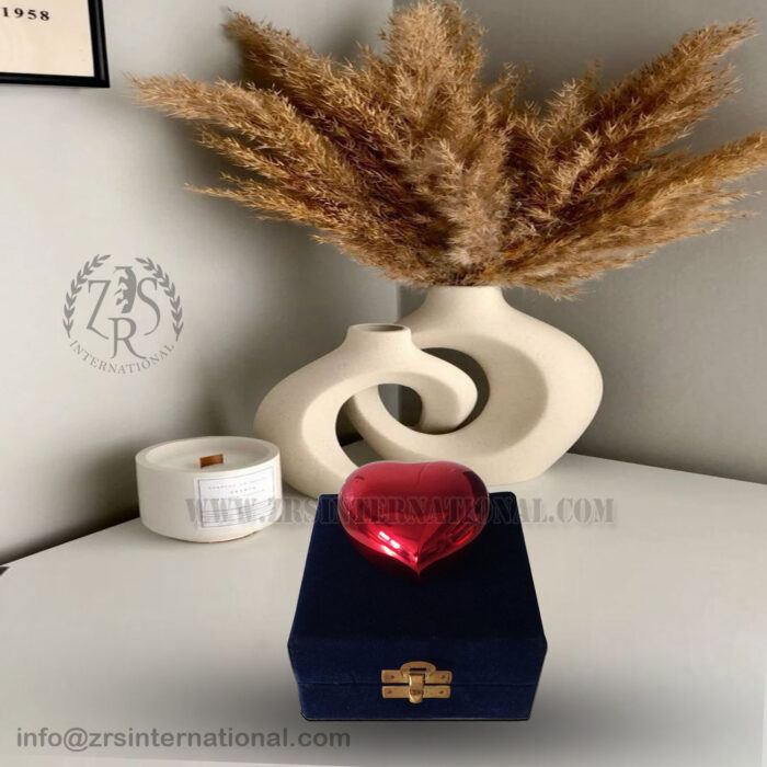 Heart Urns for Funeral Remains Ashes Adult Male Female | Ocean Blue Love Heart Keepsake Urns