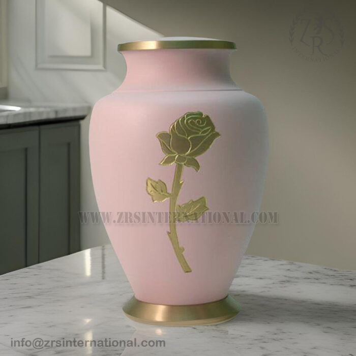 Handcrafted Metal Urn for Human Ashes, Adult Cremation Urn