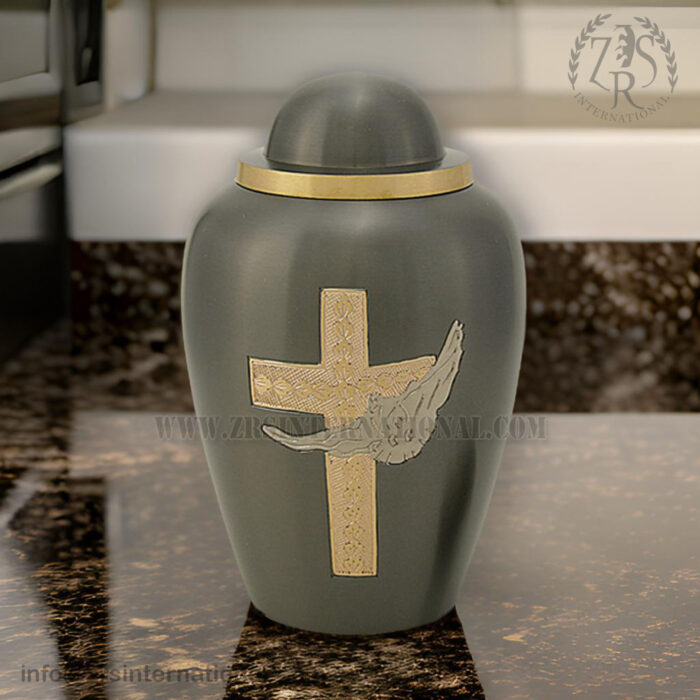 Brass Cremation Urn-Human Ashes Adult for Funeral