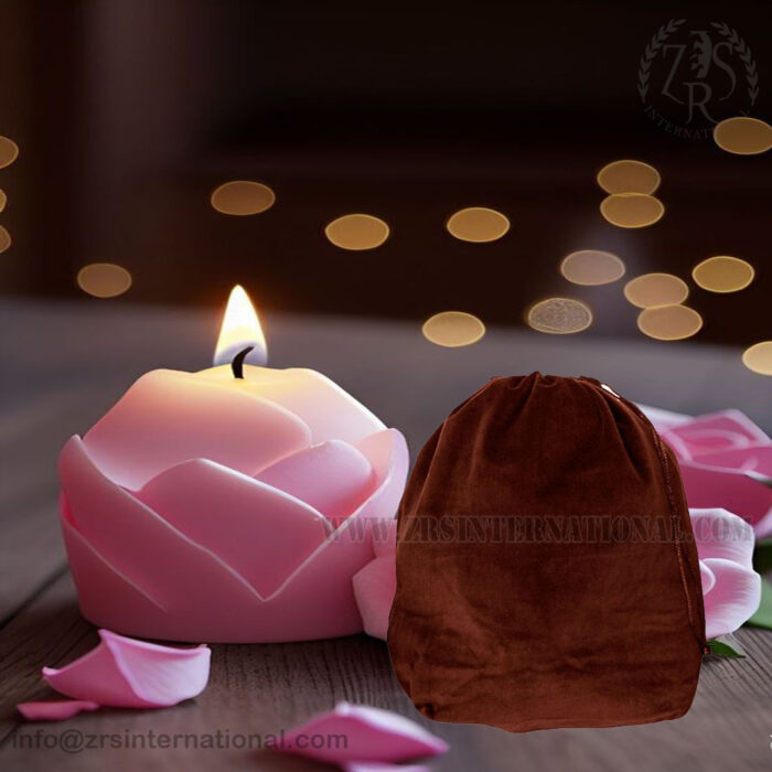 Dark Brown Velvet Bag - Packaging Bags
