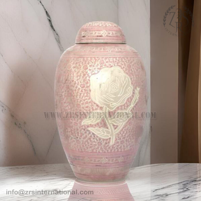 Large Handcrafted Funeral Memorial Urns Brass Urn